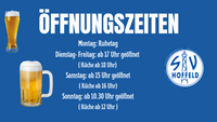 Öffnungszeiten Vereinsheim SV Hoffeld